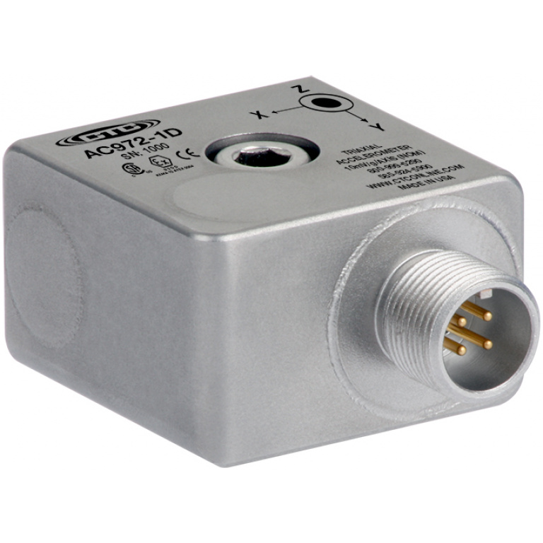 AC972 Intrinsically Safe, Modal/ODS, Triaxial Accelerometer