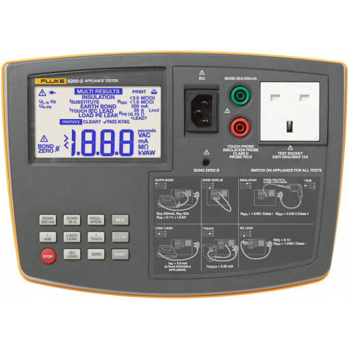 Fluke 6200-2 UK Portable Appliance Tester Starter Kit