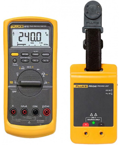 Fluke 87V Digital Multimeter with PRV240 Proving Unit Kit