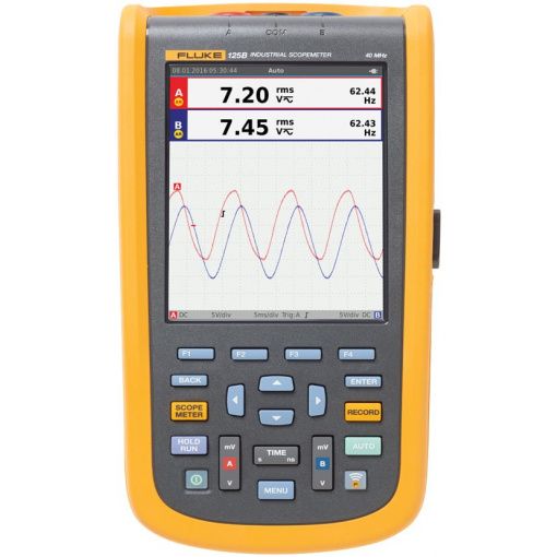 Fluke 125B/INT/S Series Industrial ScopeMeter handheld Oscilloscopes