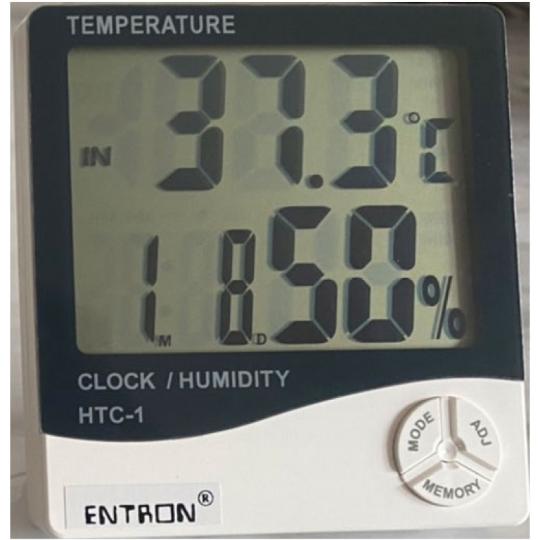 HTC1 Digital Thermometer and Hygrometer with Clock Amet Co.,Ltd