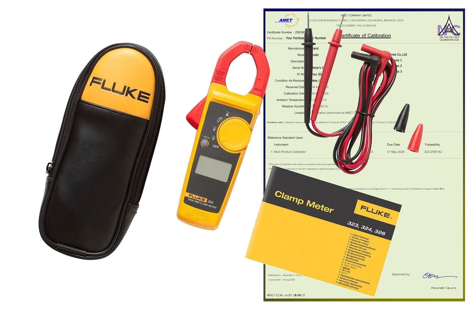 Fluke 323 with 17025 Certificate